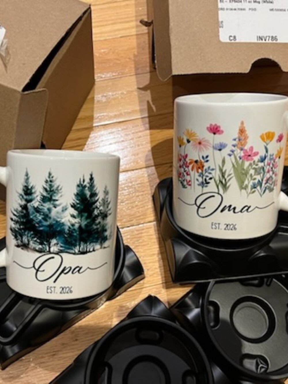 Brand New Oma and Opa Mugs